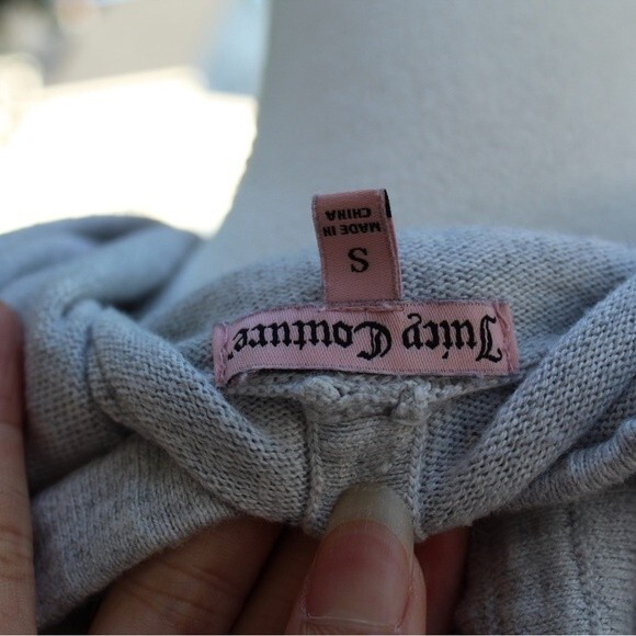 Juicy Couture Gray Light Weight Sweater Hoodie - Picture 8 of 10